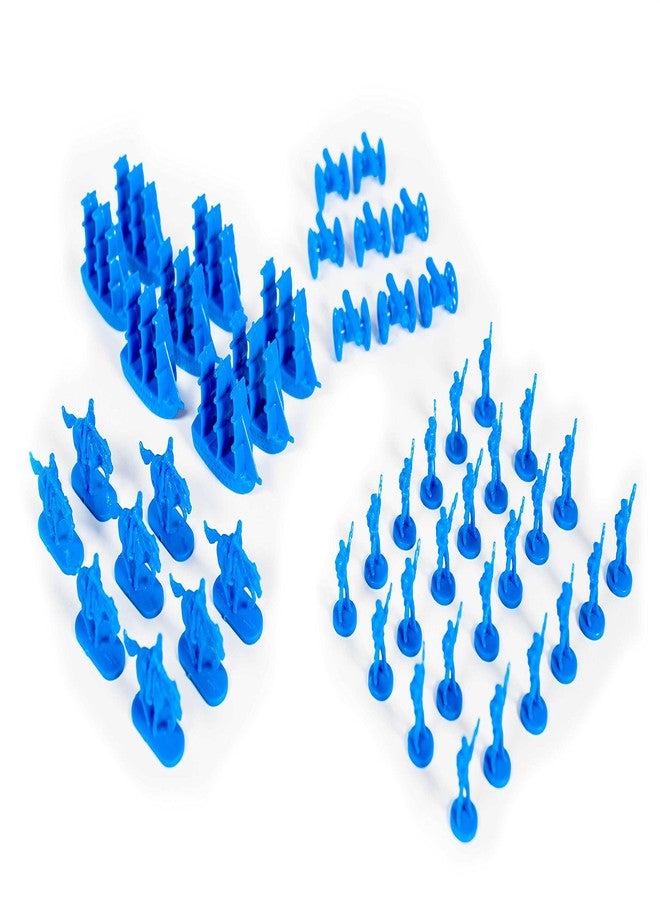 Morrison Games Napoleonic & Civil War Military Miniatures (Blue): Plastic Toy Soldiers Set: Infantry, Cavalry, Artillery, Ships - Image 1